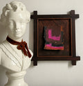 Small Abstract in Folk Art frame