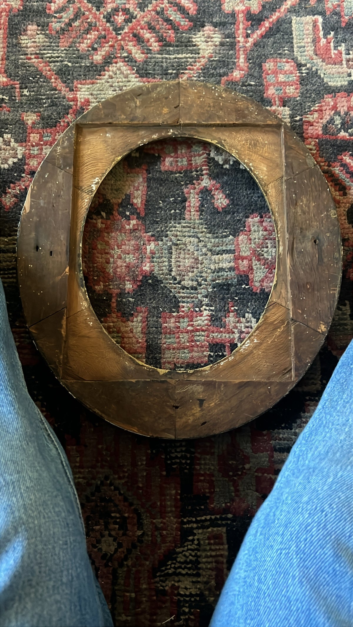 Woman with Antique Frame